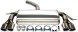 TA-Technix 02VW024-8D_1 Спортивний глушник вихлопу TA TECHNIX 2x80мм AUDI A3 (8P1)