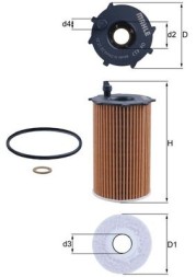OX417D MAHLE ORIGINAL Фільтр оливи