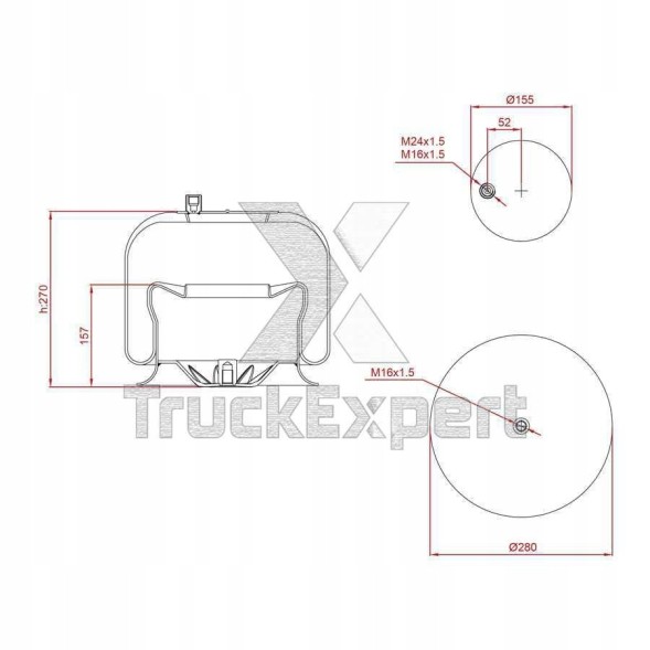 Китай ED14757K09 ПІДВІСКА BALLOWS MB