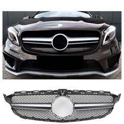 Automaniac A156041 АТРАПА РЕШІТКИ РАДІАТОРА MERCEDES GLA W156 X156 НОВА СТИЛІЗАЦІЯ 45 AMG СРІБНИЙ МАТОВИЙ