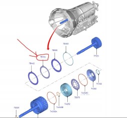Ford OE 9L3Z-7B164-E Диски Фрикційні диски Ford 6R60 6R80 6R100 Explorer F-150 F-250 7B164 6шт