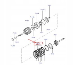 Ford OE 9L3Z-7B164-E Диски Фрикційні диски Ford 6R60 6R80 6R100 Explorer F-150 F-250 7B164 6шт