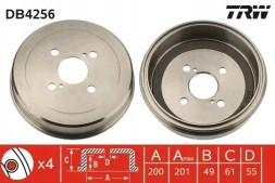 TRW DB4256 GS8181 Комплект гальмівні барабани + щелепи TRW