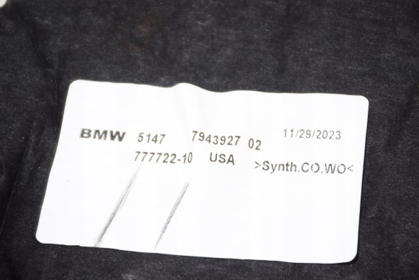 BMW OE 7434360 7478488 5A27376 7943927 BMW BMW X7 G07 Права задня Звукоізоляція Шумоізоляція Ізоляція Крила Багажника