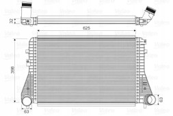 Valeo 818674 Охолоджувач повітря інтеркулер 818674 valeo audi