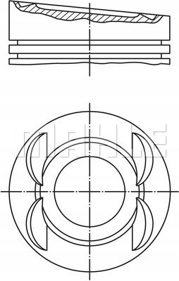 Mahle 028 03 00 Поршень mahle 028 03 00