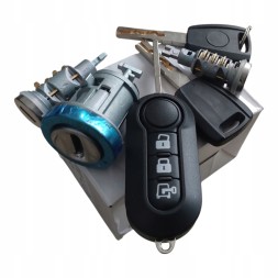 Blik 1348421080 2 ZAMKI WKŁADKI DO DRZWI STACYJKA KLUCZYKI 1 PILOT KOMPLET ZESTAW POD TEN SAM KLUCZ FIAT DUCATO III PEUGEOT BOXER CITROEN JUMPER 2006- Циліндр замка Blik комплект 2 циліндри 3 ключі пульт Fiat Ducato 2006-