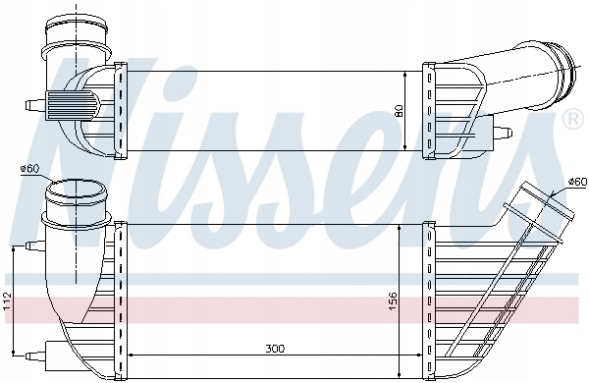 Nissens 96609 Інтеркулер nissens 96609