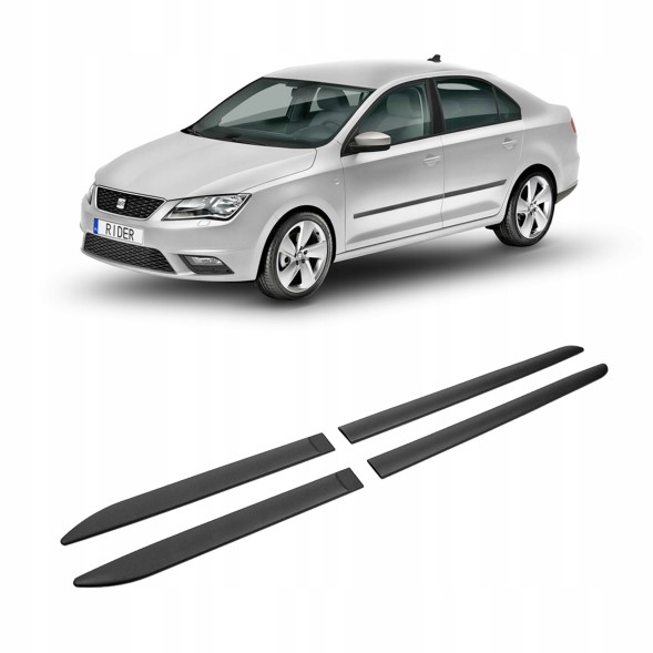 RIDER RD-F-46-3 Бічні молдинги дверей Накладки на кузов для SEAT TOLEDO 2013-2018 ХЕТЧБЕК
