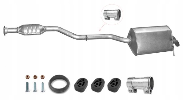 Polmo PAM_13.210_MERCEDES Глушники комплект mercedes c180+c200+c230 w203 +комплект