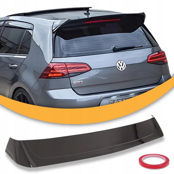 Китай Spoiler OSIR Style GOLF 7 7,5 GTI R Спойлер Golf 7 7,5 GTI GTD R Osir Чорний Блиск Лоток MK7 Навіс VII ABS