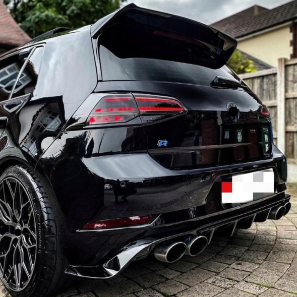 Китай Spoiler OSIR Style GOLF 7 7,5 GTI R Спойлер Golf 7 7,5 GTI GTD R Osir Чорний Блиск Лоток MK7 Навіс VII ABS