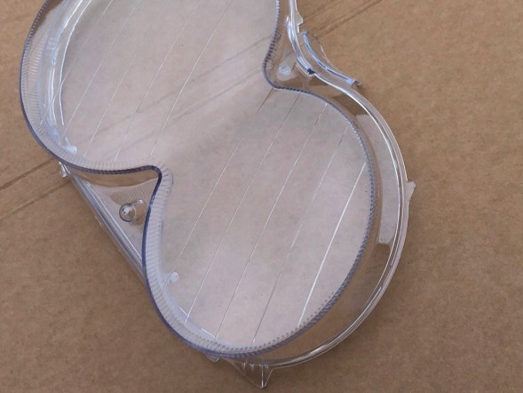 ВОЛЛЕР L.367.+L.368. Абажури фар скла лівий правий фронт для mercedes clk w209 2005-09