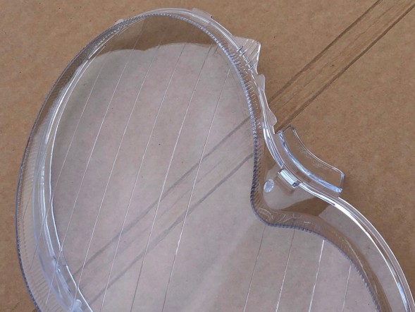 ВОЛЛЕР L.367.+L.368. Абажури фар скла лівий правий фронт для mercedes clk w209 2005-09