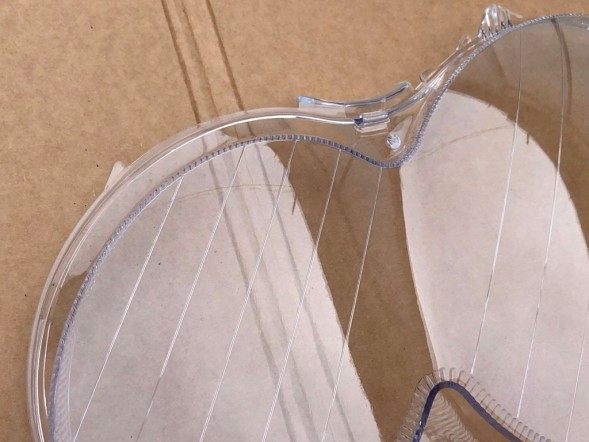 ВОЛЛЕР L.367.+L.368. Абажури фар скла лівий правий фронт для mercedes clk w209 2005-09