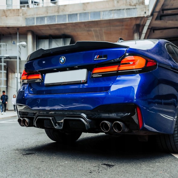 Китай T-051 Карбоновий Спойлер на Багажник BMW G30 / M5 F90 Стиль PSM (Dry-Carbon)