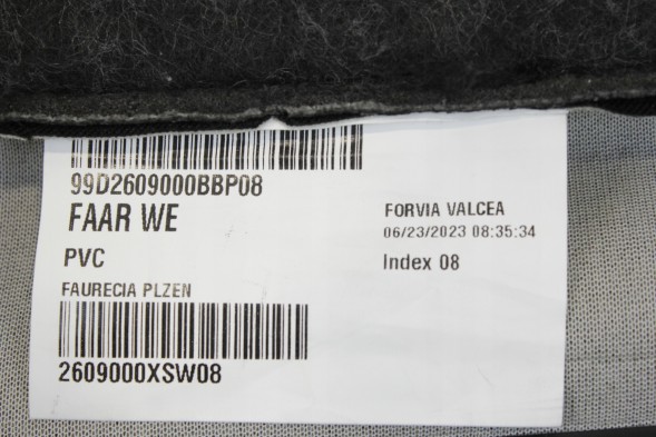 BMW OE 5A87266 52105A87266 5A871B5 52105A871B5 VEGANZA PERFOROWANA CZARNA (KUSW) ОБШИВКА ОБИВКА СПИНКИ СПОРТИВНОГО СИДІННЯ ЧОРНА ЛІВА BMW F70 F74 U06 U11 U10
