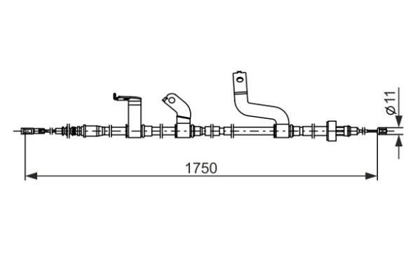 1987482850 BOSCH ТРОС ГАЛЬМIВНИЙ