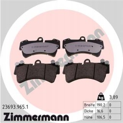 Zimmermann 23693.965.1 Гальмівні колодки для audi q7 porsche cayenne vw touareg