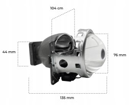 Auto RY-XP3203 ЛІНЗИ ПРОЕКТОРИ БІ-КСЕНОН HELLA Q5 D1S D2S D3S D4S КОМПЛЕКТ 3.0 Q5
