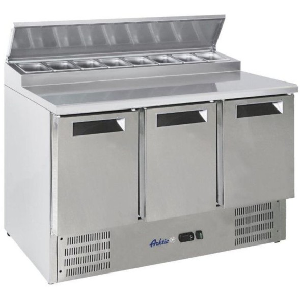 Китай WEW-SC-HP-1012795 Охолоджувана вітрина ARKTIC 3-дверна 368л з надбудовою 8x GN1/6 для гастрономії
