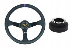 RBS Technology RBS-KZ-18+E46 Спортивне кермо RBS Technology шкіра перфорована 35/9см + наба BMW E46