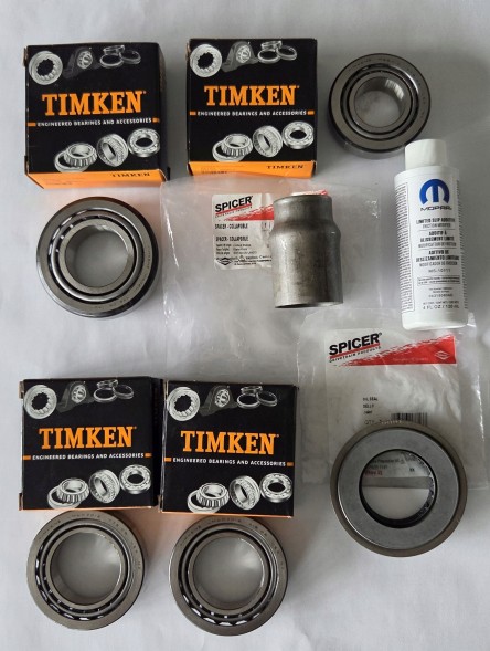 Timken D44WJ01-04SD Jeep Grand Cherokee WJ 01-04 Підшипники заднього моста + герметики Dana 44 LSD