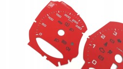 Moman 0089688089309 Одометр Porsche Macan RED циферблат годинника MPH KMH