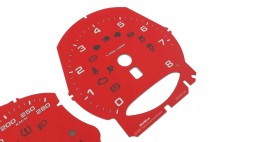 Moman 0089688089309 Одометр Porsche Macan RED циферблат годинника MPH KMH