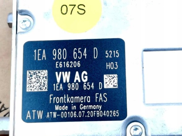 Volkswagen OE 1EA980654D, Kamera przednia, DWP525754, 1EA980654E, 1EA980654C КАМЕРА ПЕРЕДНЯ VW ID.3 ID.4 ID.5 1EA980654D НОВА ОРИГІНАЛ
