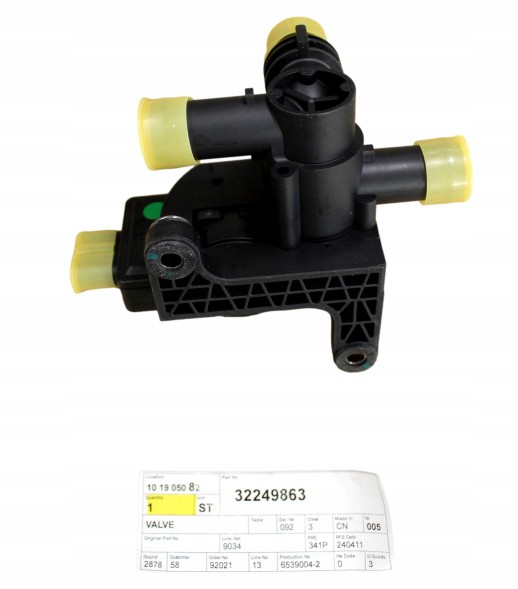 Volvo OE 32249863 Клапан системи охолодження гібрид volvo s90 s60 v90 v60 2021- oe 32249863