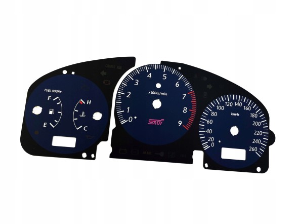 Moman 0089688090282 Subaru Impreza WRX STI GDA GDB BLUE 00-07 Одометр циферблати годинник KMH