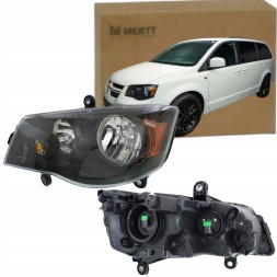 Mertt MRT-2027719 Фара лампа передня чорна ліва 68206501aa dodge grand caravan 2008-2016