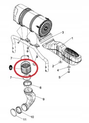 MAN OE 81.96420-0569, 81964200569 СИМФОН ПОВІТРЯНОГО ФІЛЬТРУ MAN TGS 81.96420-0569