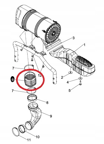 MAN OE 81.96420-0569, 81964200569 СИМФОН ПОВІТРЯНОГО ФІЛЬТРУ MAN TGS 81.96420-0569