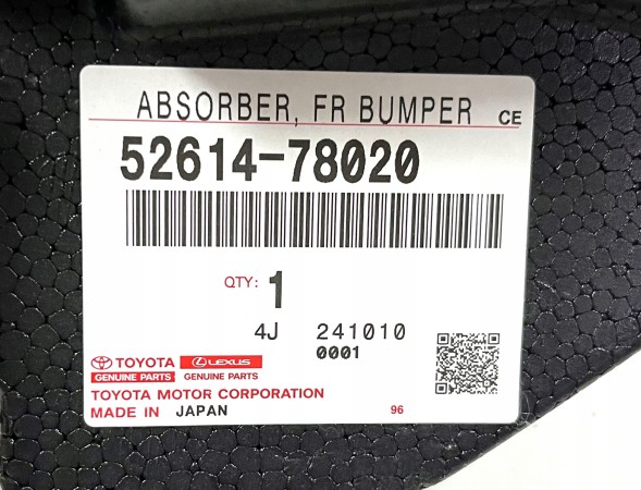 Lexus OE 5261478020 Пінопластовий абсорбер переднього бампера (передня частина) LEXUS NX 17-21 OE