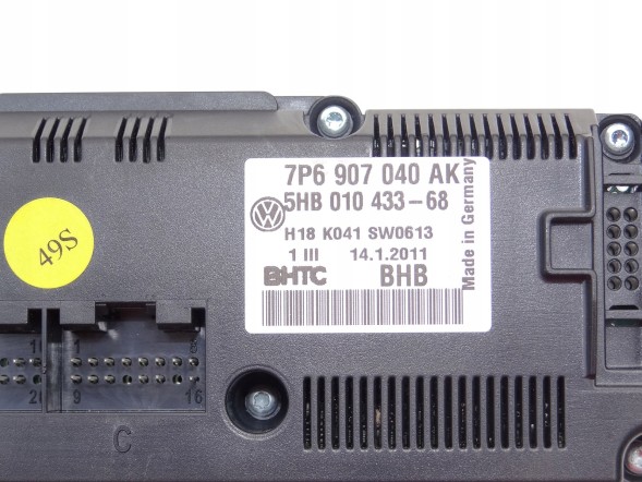 Volkswagen OE Панельний дисплей кондиціонера VwAG 7P6907040AK або