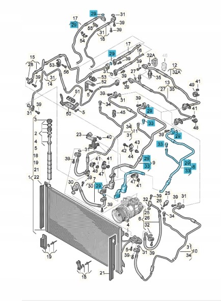 VAG Кондиціонер для AUDI Q7 4L 7L6820017D Оригінал