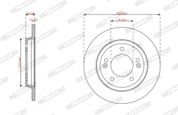 DDF3037C FERODO Гальмівний диск