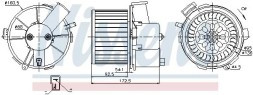 Nissens 87092 Повітродувний вентилятор припливу 87092 nissens peugeot