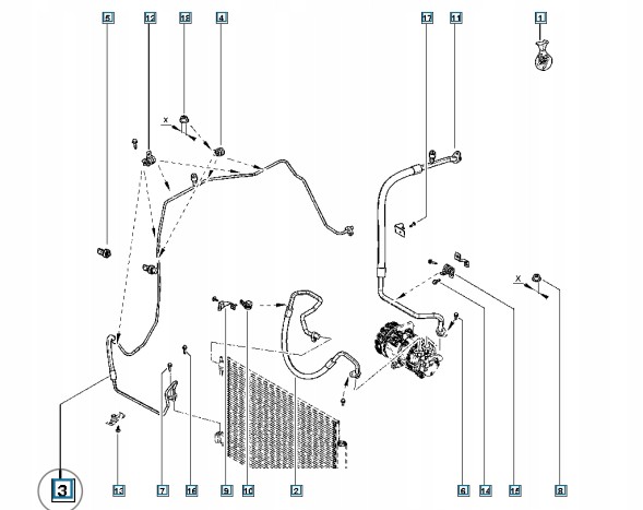 Renault OE 924405098R Новий шнур датчика кондиціонування повітря renault clio iv