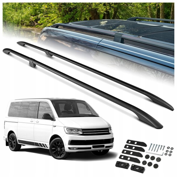 CHROMEMASTER OM-RR-D0037B-005 Багажник на дах (рейлінги) для VW MULTIVAN T6 2015-2019 SHORT | КОРОТКИЙ