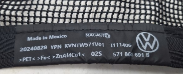 Volkswagen OE 571861691B VW Tiguan III CT 571 Сітка багажника VW Tiguan III CT 571 571861691Б