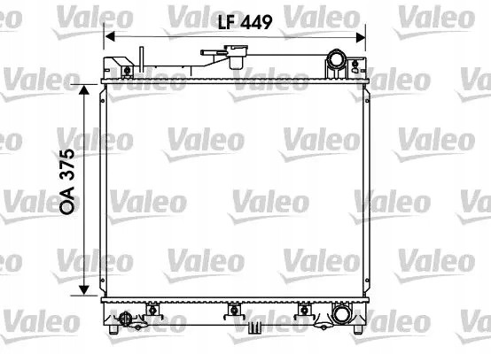 Valeo 734170 Охолоджувач води 734170 valeo suzuki jimny iii