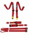 FMIC FP-HARNESS-31-012 Спортивні ремені типу Formula з омологацією FIA 6 точок 2" Червоні FMIC Pro