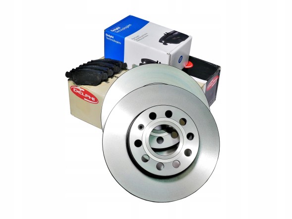 Delphi BG3622,LP1653 Передні диски та колодки DELPHI CITROEN C4 I 1.6 THP