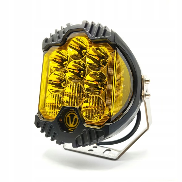 Китай NOM-LT219-7Y Світлодіодна робоча лампа 7" 90W 6000K жовтий алюміній OFFROAD шпаргалка DRL