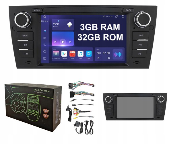 Китай 3SRCBMWE907001H НАВІГАЦІЯ РАДІО ANDROID BMW E92 E93 3GB DSP CARPLAY LTE QLED