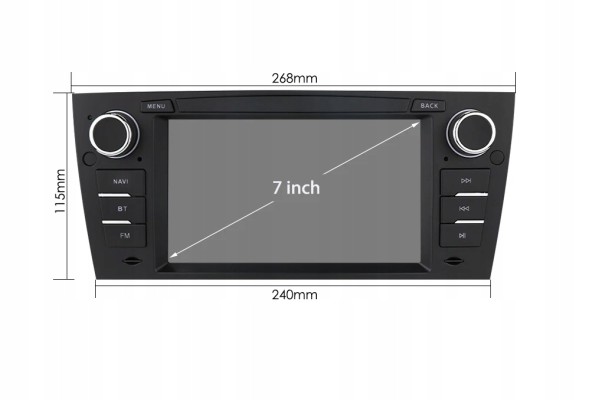 Китай 3SRCBMWE907001H НАВІГАЦІЯ РАДІО ANDROID BMW E92 E93 3GB DSP CARPLAY LTE QLED
