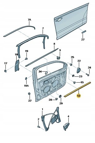 Volkswagen OE 1K5837472D5AP ( INTRAD ) УЩІЛЬНЕННЯ 1К5837472D5AP VW Гольф